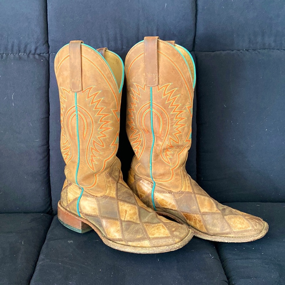 Anderson bean/HP cowboy boots 7-1/2 D